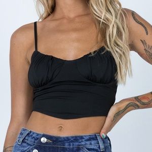 Flynn top in black from Princess Polly